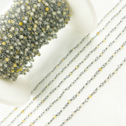 Gold Rutile Oxidized Wire Chain